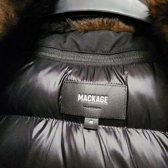 MACKAGE DIXON 2-in-1 Nordic Tech down bomber with blue fox fur- BRAND NEW!!!! - Picture 9 of 16